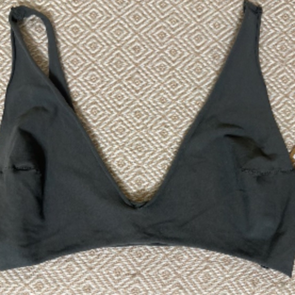 Skims raw edge triangle Bralette